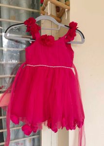 Cute Pink Flower Girl Dress