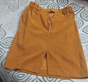 Mustard Mini Skirt
