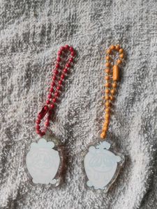 BTS carrot JK and strawberry Tae keychains