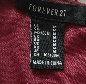 Maroon Velvet Top