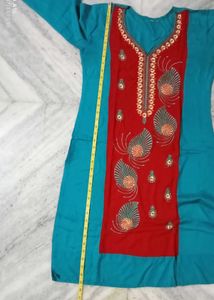 Cotton Blend Long Kurti