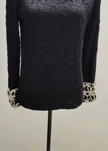 Elegant Black Lace high neck