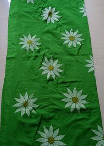 Floral Print Sunflower Saree