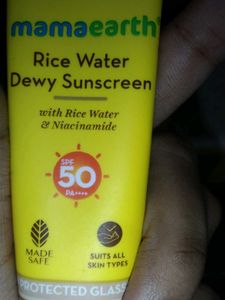Mamaearth Rice Water Sunscreen