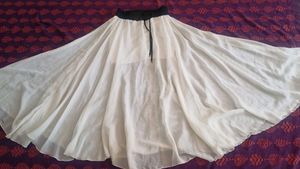 Flowy White Skirt - Perfect for Layering!