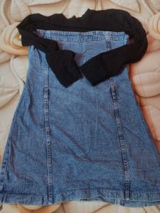 Denim Overall Dress