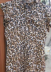 Stylish Animal Print Short Kurti