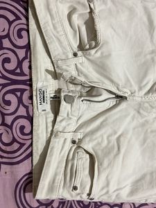 Mango White Jeans