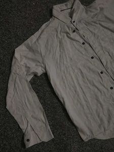 White And Black Button Shirt 42 Size Is Perfect