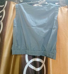 Grey Jacket And Crop Top