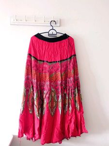 Boho Print Maxi Skirt