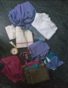 Assorted Fabric Pieces for Sewing