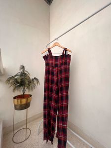 Multicolour Checkered Jumpsuit 💙