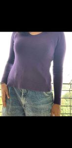 purple vintage sweatshirt / top