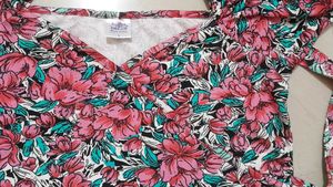 Floral Print Crop Top