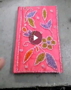 selling embroidry letter intial alphabet note book