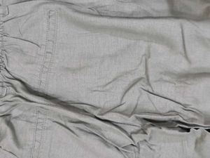 H&amp;m Sage Green Linen Blend Trouser