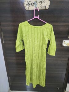 Embroidery Green Kurta 💚