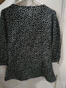 Polka Dot  black top