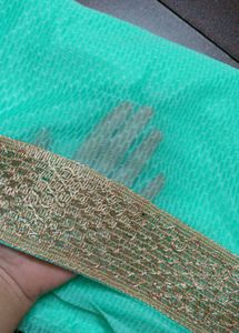 Offer 1400 Coins Aqua Green Saree