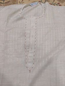 Cream Kurta For Men