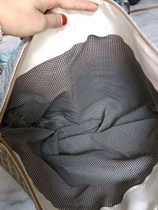 Silver Quilted Tote Bag