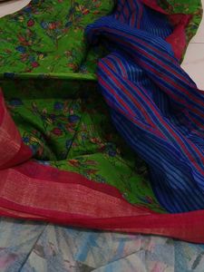Green Pink Saree