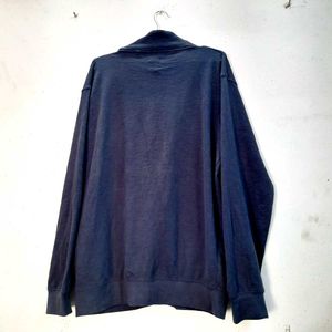 Sweater Navy Blue Cardigan with Pockets