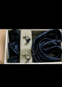 Men Tie,Pocket Square &amp; Cufflink