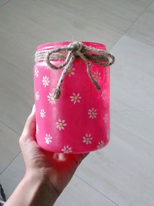 Hand Painted Plastic Decoration Pot