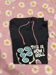 Printed Hooded Nightshirt with Insert Pockets