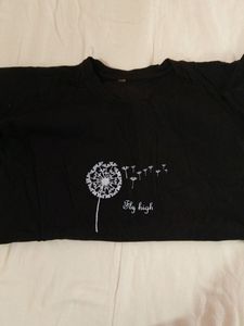 Black Casual Wear Regular Fit T-shirt