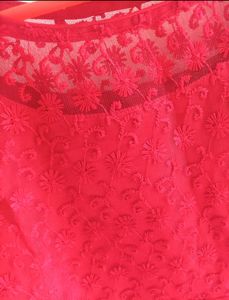 Red Georgette Flared Anarkali ✨