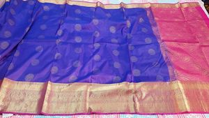 Pink &amp; Purple Silk Saree