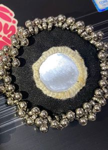 Mirror Magic: Handmade Black &amp; Sliver Statement Ea