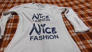 White &#39;Nice Fashion&#39; Tee
