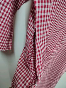 Red And White Kurta - XXL