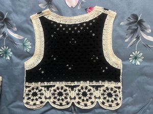 Crochet Flower Vest Top