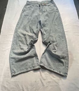 Wide Leg Denim Jeans