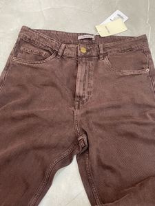 FREAKINS Brown Baggy Jeans