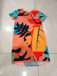 Colorful Print Shift Dress