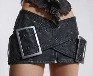 jaded ldn dupe y2k vintage belted mini skirt💋