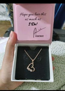 Giva Rose Gold Infinity Heart Necklace