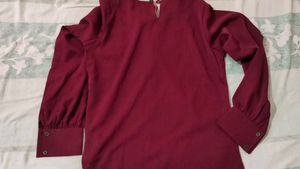 Elegant Maroon Blouse