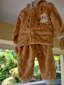 Cozy Puppy Plush Baby Outfit