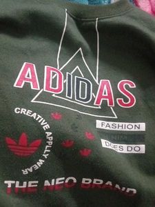 Adidas Green Graphic Sweatshirt