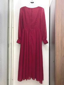 Elegant Red Midi Dress