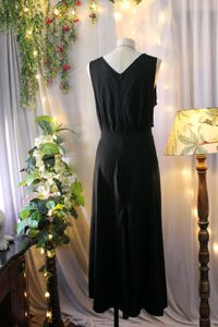 Black Waist Cutout Dress
