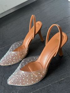 Embellished Slingback Heels