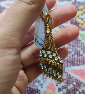 Golden Net Design Earrings